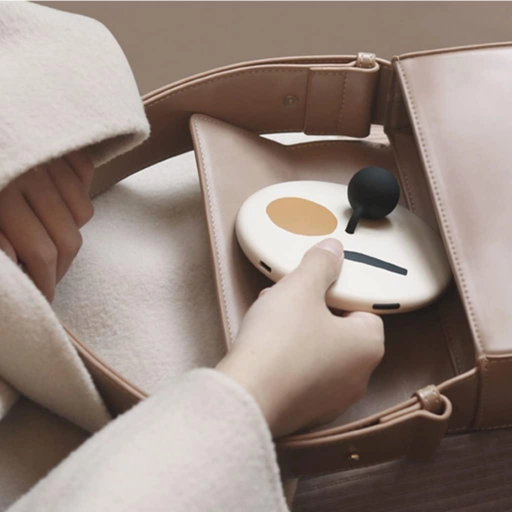 Makeup Mirror Handheld Makeup Mirror Portable Rechargeable Portable Led Fill Light Mirror with Light Makeup Mirror Female Small Folding Lighted Makeup Mirror(A)