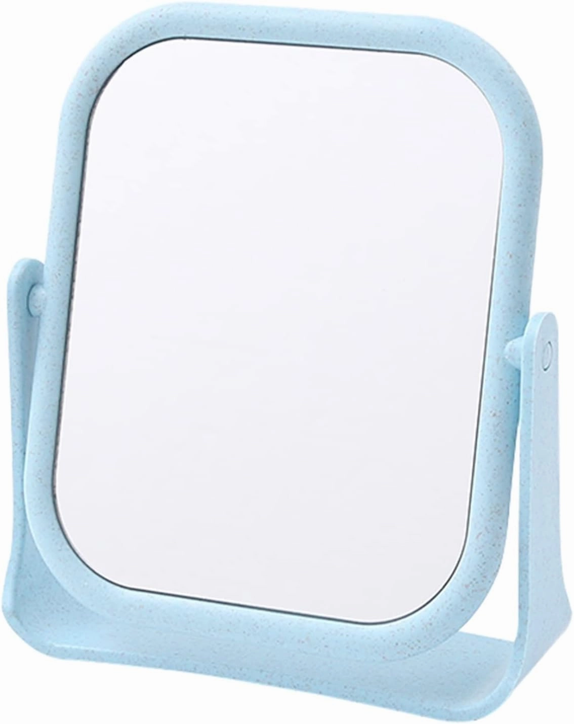 Makeup Mirror Makeup Mirror Double-Sided Rotating Vanity Mirror Desktop Round Mirror Simple Folding Makeup Portable Mirror Lighted Makeup Mirror(C)