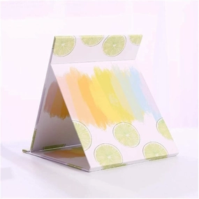 Makeup Mirror Vanity Makeup Mirror Square Makeup Mirror Portable Vanity Mirror Fruit Pattern Folding Cosmetic Mirror Pocket Compact Mirror Makeup Vanity Cosmetic Mirror (Color : K)