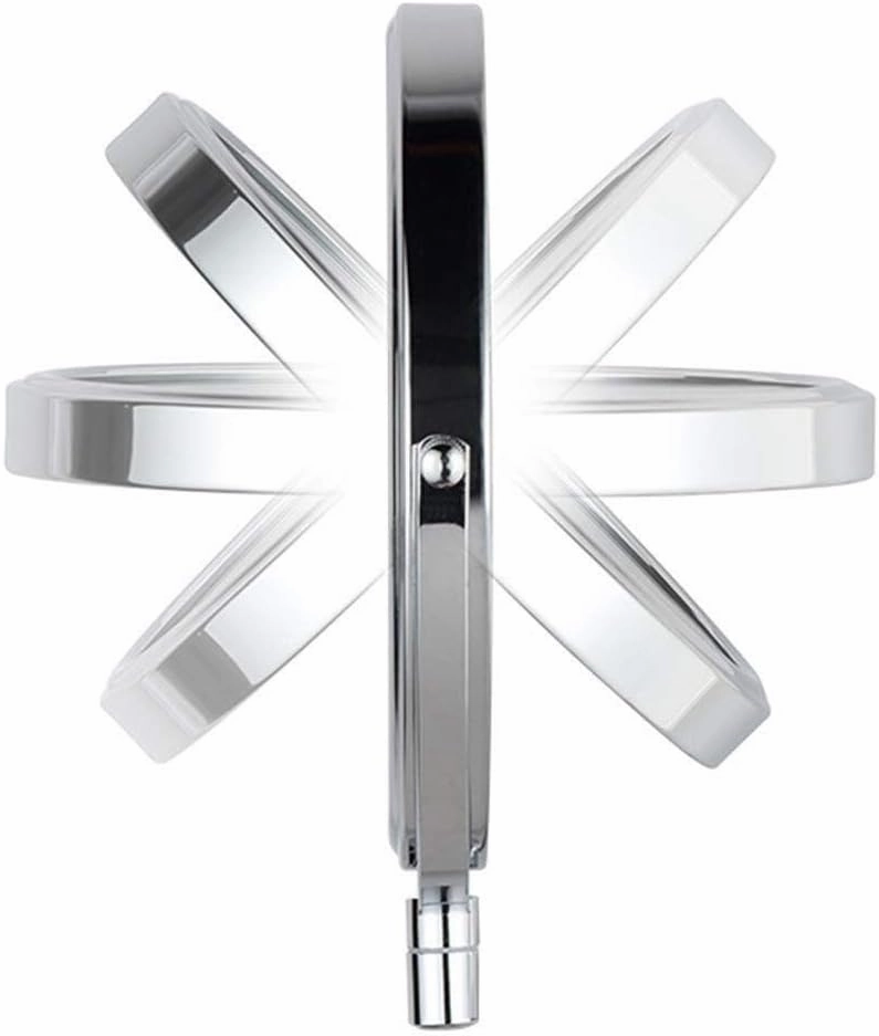 Makeup Mirror Wall-Mounted 8-inch Vanity Mirror Telescopic Bathroom Silver Mirror 5X Magnification Double-Sided Vanity Mirror