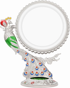 Makeup Mirror with Lights and 1X/7X Magnification - Phoenix Baroque Style Vanity Mirror - Gifts for Women Birthday Gifts for Women Mom Her, Aesthetic Home Decor (Pearl Nickle)