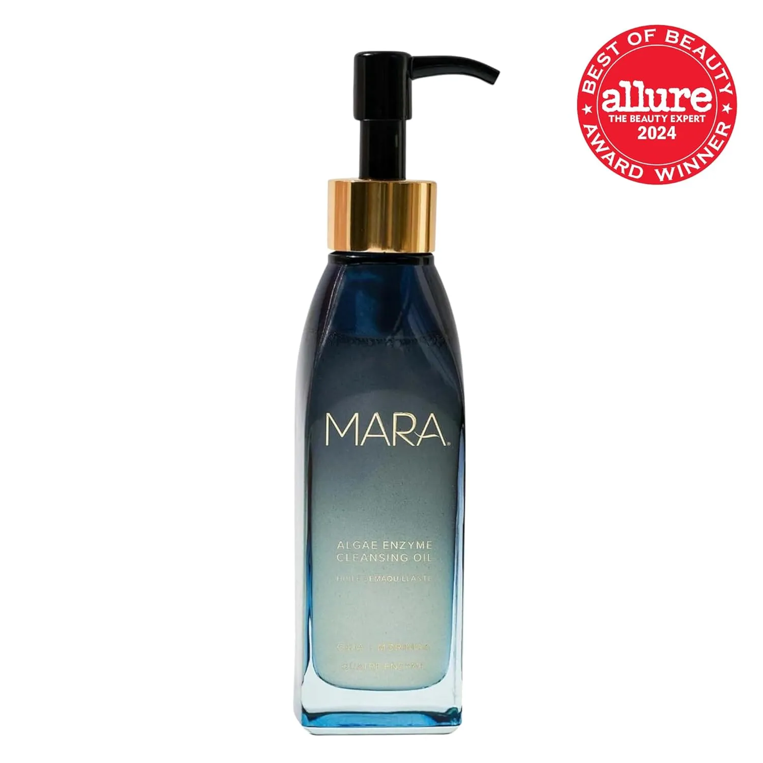 MARA - Natural Chia   Moringa Algae Enzyme Cleansing Oil | Plant-Based, Gluten-Free Skin Care | For All Skin Types, Hypoallergenic, Hydrating, Exfoliating, Make-Up Remover (4 oz | 120 ml)