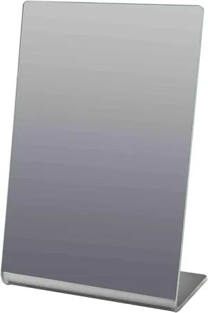 Marketing Holders 12 Pack Acrylic Table Mirror 4” x 6” Free Standing Unframed Tilted Back Home Work or Salons and Retail Stores Perfect for Travel Makeup