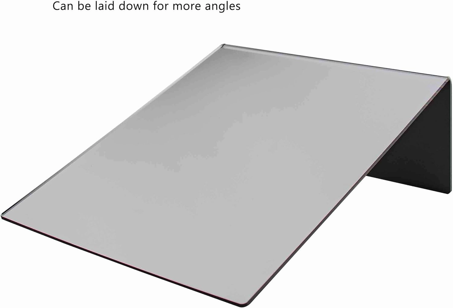 Marketing Holders 4 Pack 8x10 Inch Acrylic Mirror Counter Slanted Back L Shape Vertical Easel Mirrors No Assembly Teens Bathroom Hair Salon Piercing Kiosk Home or Work Desk Makeup Mirrors