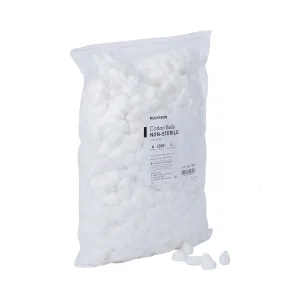 McKesson Cotton Balls [4000 Count] Bulk, 100% Pure Cotton Balls for Face, Nail Polish Remover, Makeup, Medium, 2000 Count, 2 Boxes