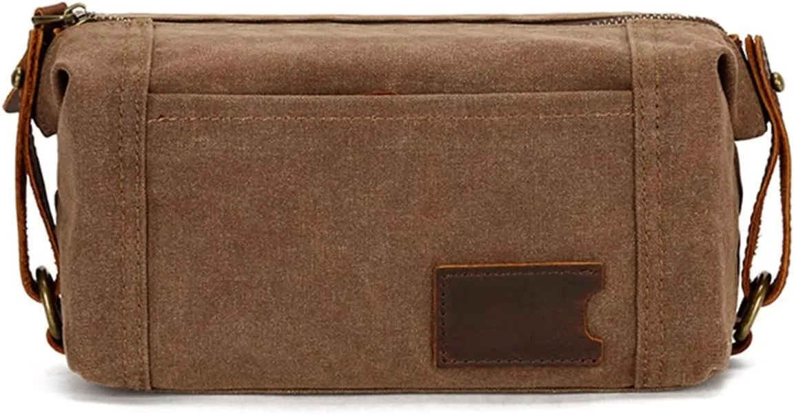 Men's and Women's Makeup Bag Travel Hand Grab Bag Washing Bag Retro Hand Grab Bag Wrist Bag