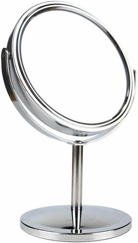 Mirrors Makeup Handheld Adjustable 360°Rotation Stand Portable-Convenience Tabletop Reverse Magnification Height is 3X Tabletop (Size : 14 * 21.5cm) (Size : 10 * 14.5cm)