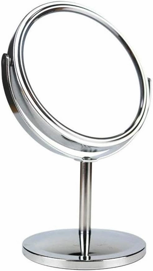 Mirrors Makeup Handheld Adjustable 360°Rotation Stand Portable-Convenience Tabletop Reverse Magnification Height is 3X Tabletop (Size : 14 * 21.5cm) (Size : 10 * 14.5cm)