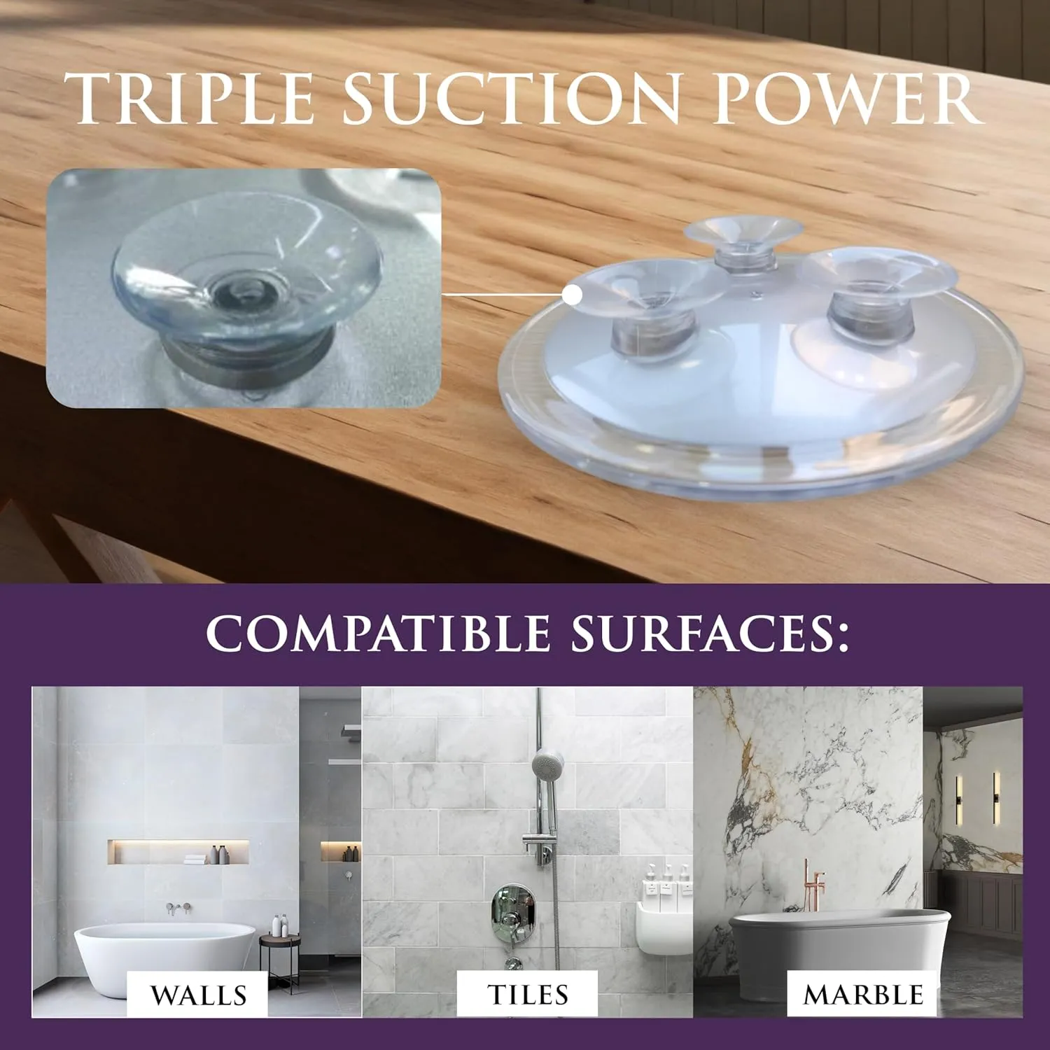 MIRRORVANA 20X & 15X Magnifying Mirror Set with 3 Suction Cups Each - Compact & Travel Ready Mirror for Makeup - Sizes: 6" and 4" Wide