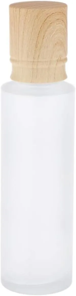 misppro Travel Size Clear for Cosmetics and Perfume, 100ml Capacity, Pack of 2, Glass, Leakproof Design, Refillable