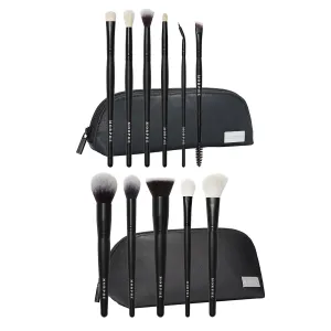 Morphe Eye Stunners 6 Piece Makeup Lining, Blending & Angled Brush Set (6 Count)   Face The Beat Foundation, Blush, Contour & Blending Brushes (5 Count)
