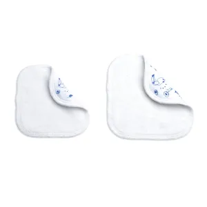 Mustela Reusable & Washable Baby Eco-Wipes - 100% Organic GOTS Certified Cotton Pads for Quick Cleanups or Makeup Removal - 6 counts (3 Large & 3 Small)