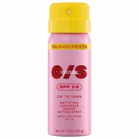O/S by P-Starr - On 'Til Dawn Mattifying Sunscreen Makeup Setting Spray SPF 28, Long-wearing, UV Protection - 1.05 oz/30 mL