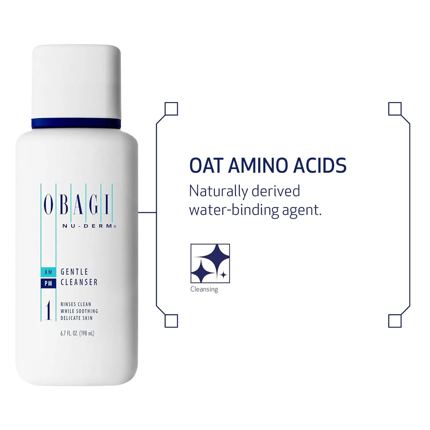 Obagi Medical Nu-Derm Gentle Face Cleanser for Normal to Dry Sensitive Skin – Daily Facial Cleanser Gently Removes Dirt, Oil, Makeup & Impurities