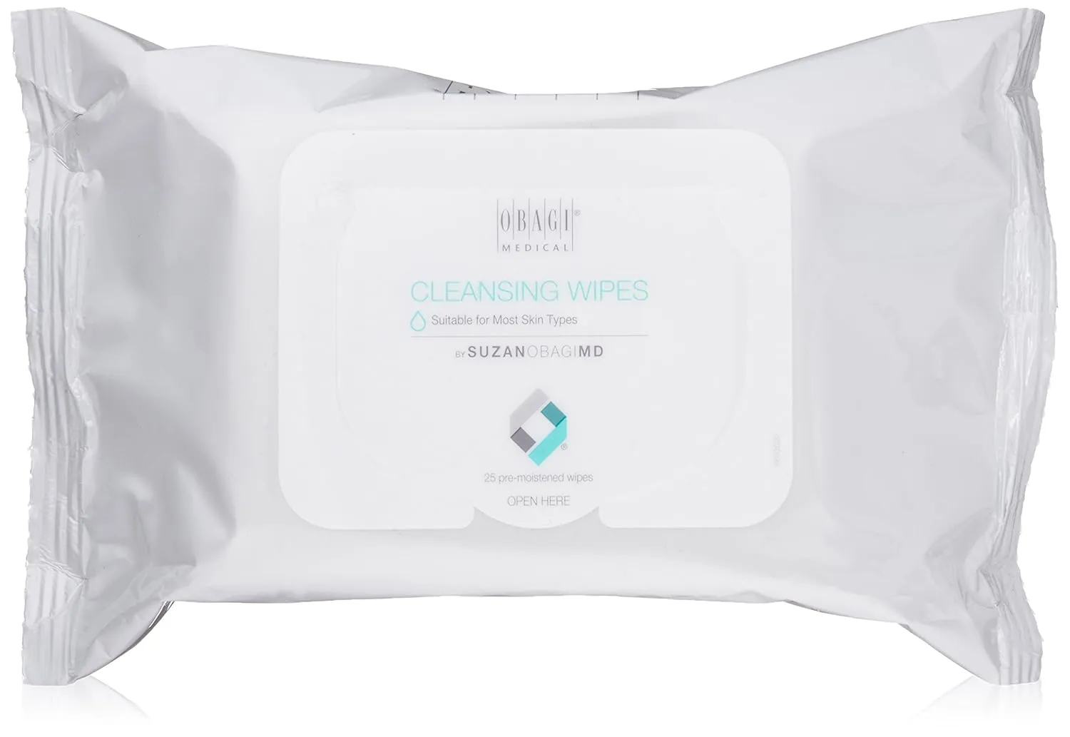 Obagi Medical On the Go Cleansing and Makeup Removing Wipes, 25 count