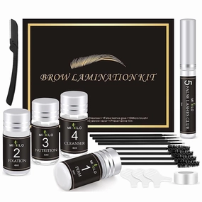 Ofanyia Lash Lift & Brow Lamination 2 in 1 Kit, Instant Fuller Eyebrow & Eyelash Perm Kit with Brow Brush and Brow Razor - Salon Result Lasts 6-8 weeks