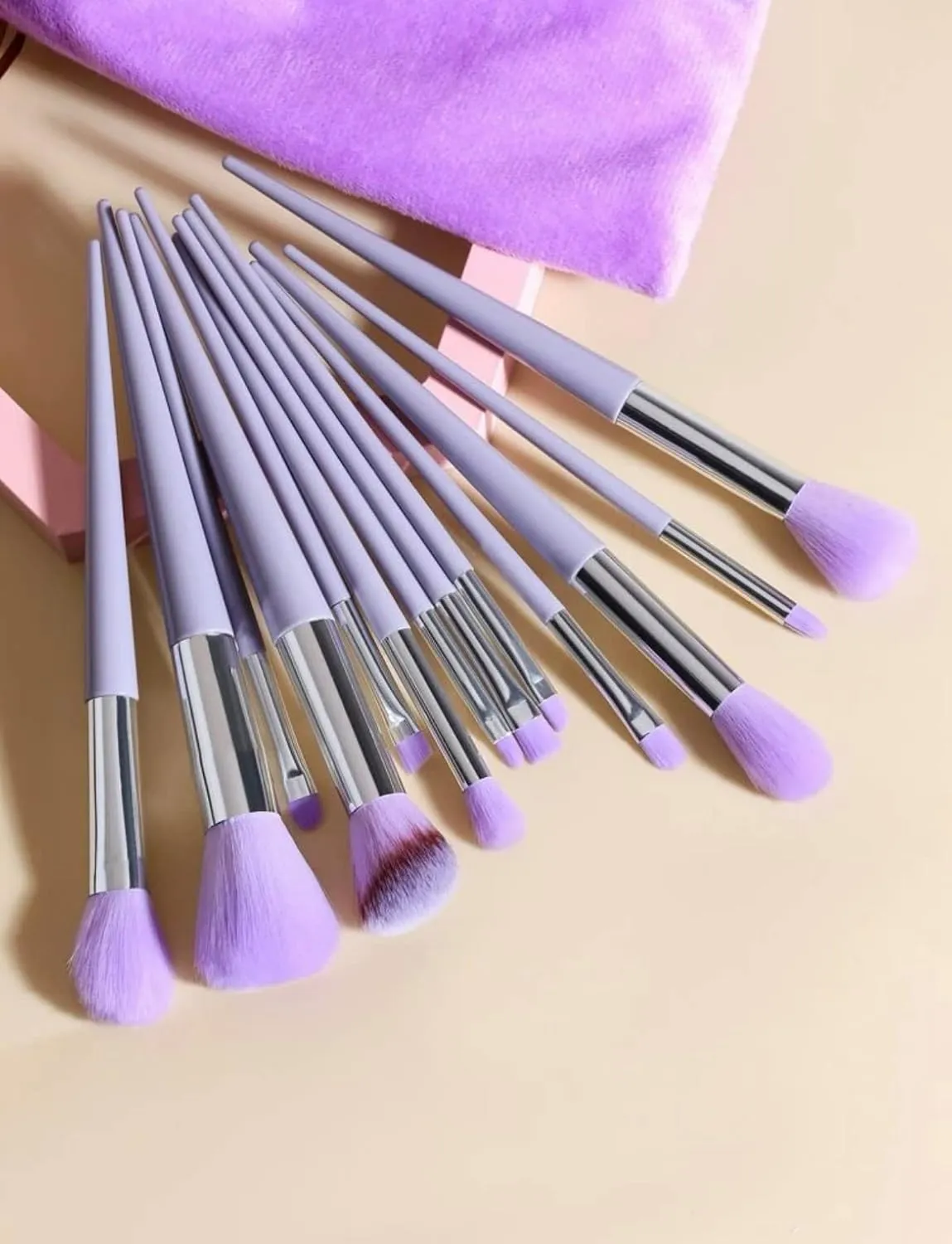 Ohemaa's Shopp 13 Pc Makeup Set of Brushes With Storage Bag, Makeup Brush, Makeup Brush and Bag, Colorful Makeup Brushes