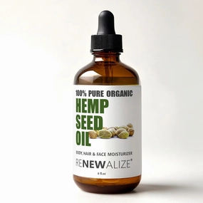 Organic Hemp Seed Cleansing Oil - Face Cleanser and Moisturizer | 100% Pure Cold Pressed and Unrefined | Best Daily, Night time, Facial Regimen for Acne Pimple Prone Skin 4oz