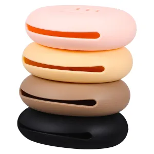 PartyKindom 4 Pack Silicone Makeup Sponge Holder Case Portable Travel Beauty Sponge Organizer