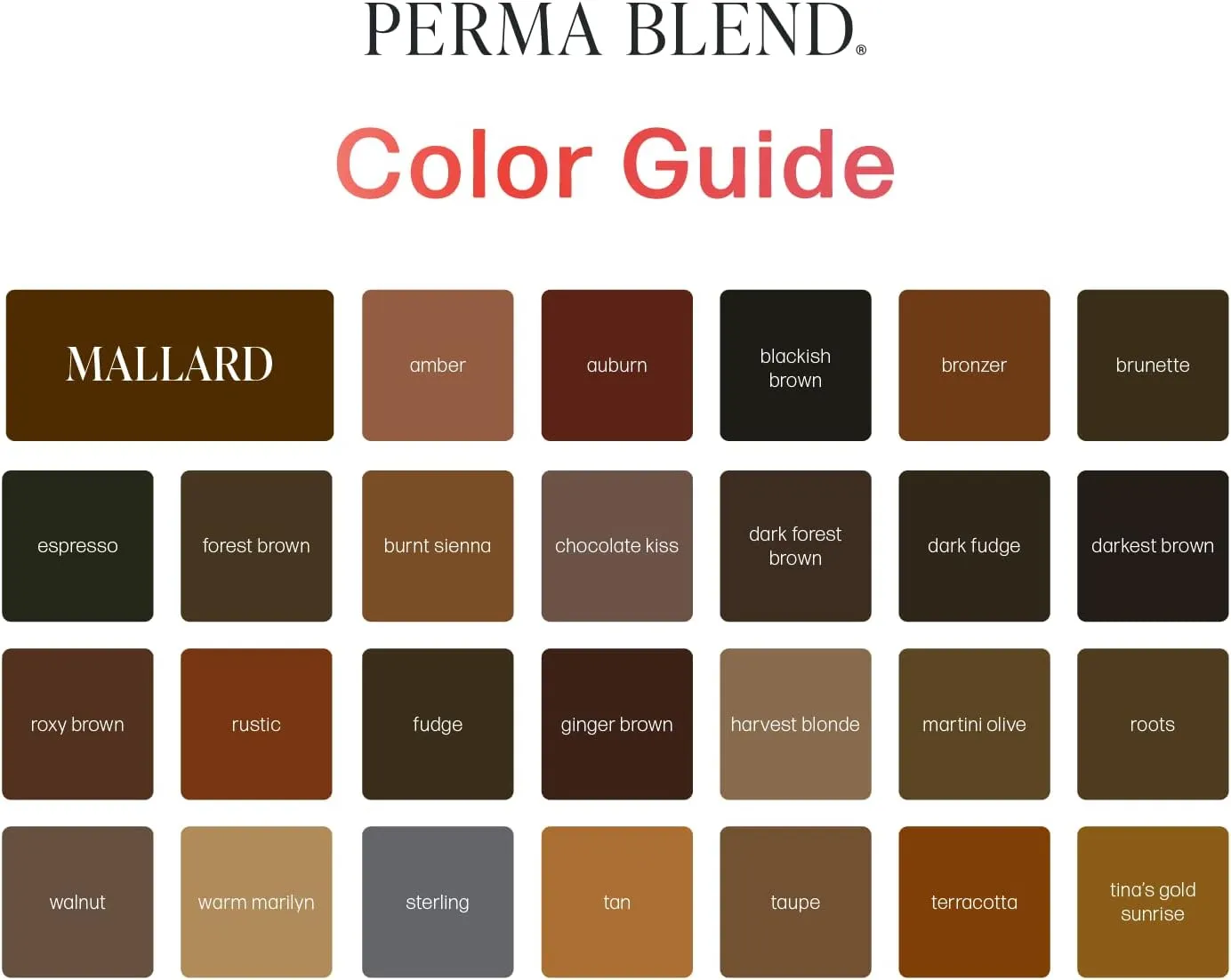 Perma Blend - Eyebrow Light Pigments Tattoo Kit - Microblading Ink - Professional Tattoo Ink - Copper Modifier, Taupe, Brunette & Blackish Brown Tattoo Ink (0.5 oz Each, 4 Products)