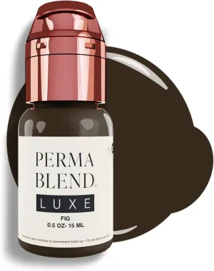 Perma Blend Luxe - Fig - Vegan Lip Tattoo Ink - Cool Brown Microblading Pigment with Medium Opacity - for Lip Blush & Permanent Makeup - Cruelty-Free (0.5 oz)