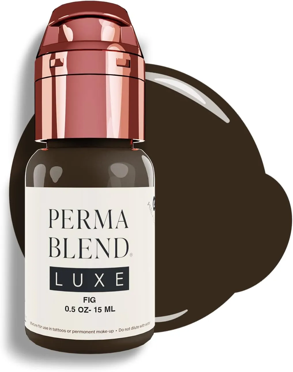 Perma Blend Luxe - Fig - Vegan Lip Tattoo Ink - Cool Brown Microblading Pigment with Medium Opacity - for Lip Blush & Permanent Makeup - Cruelty-Free (0.5 oz)