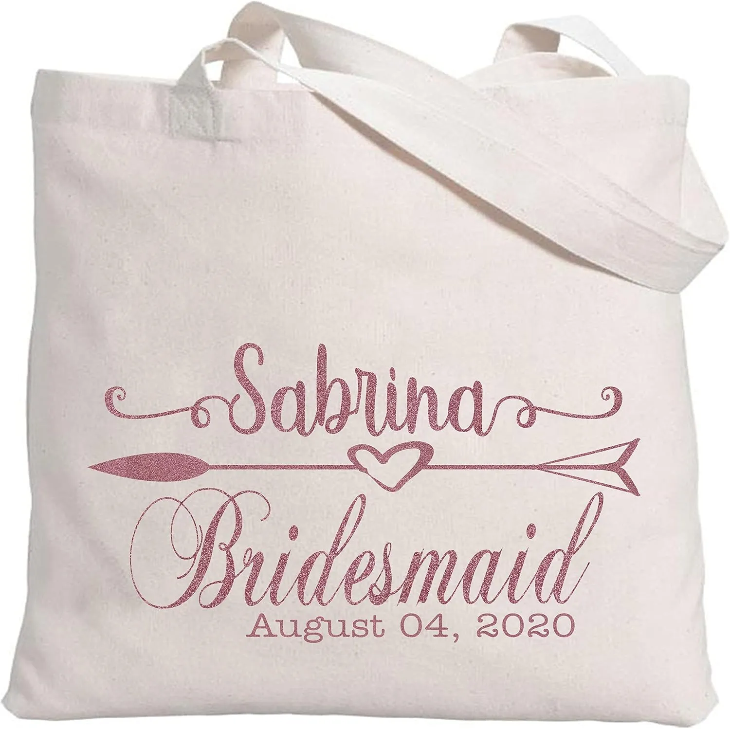 Personalized Tote Bag for Bridesmaids Wedding Customized Bachelorette Party Bag Set of 6, 8, 10, 12