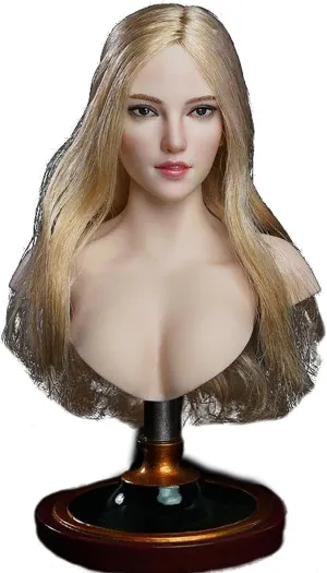 Phicen 1/6 Female Head Sculpt with Hair for 23" Female Body (B)