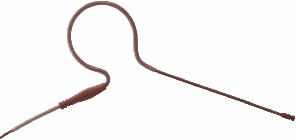 Point Source Audio CO-8WS-XSH-BR | Omnidirectional Earworn Microphone 4 Pin Mini Connector for Shure Line 6 JTS Trantec Carvin Brown