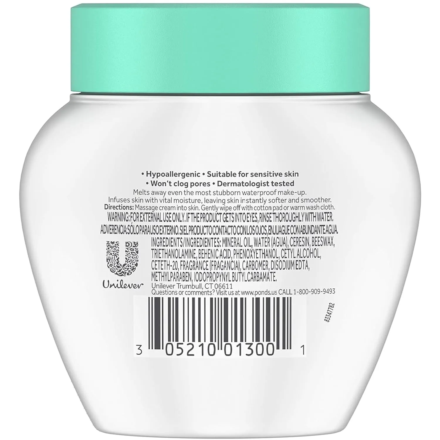 Pond's Cold Cream Cleanser 3.5 oz (Pack of 4)