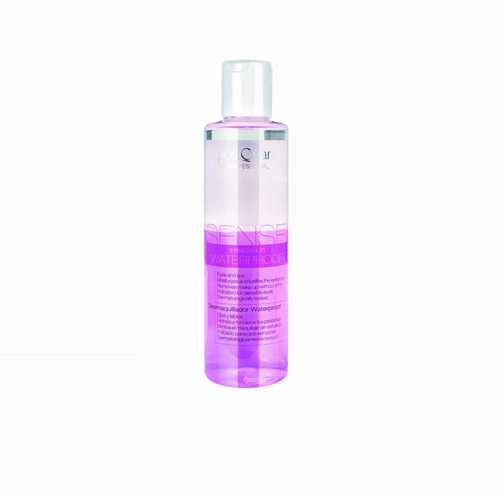 postQuam Professional Sense Bi-Phase Makeup Remover Waterproof 200ml – Spanish Beauty - Skin Care - For Eyes And Lips – Removes Even The Most Lasting And Stubborn Makeup And Nourishes Skin – Ideal