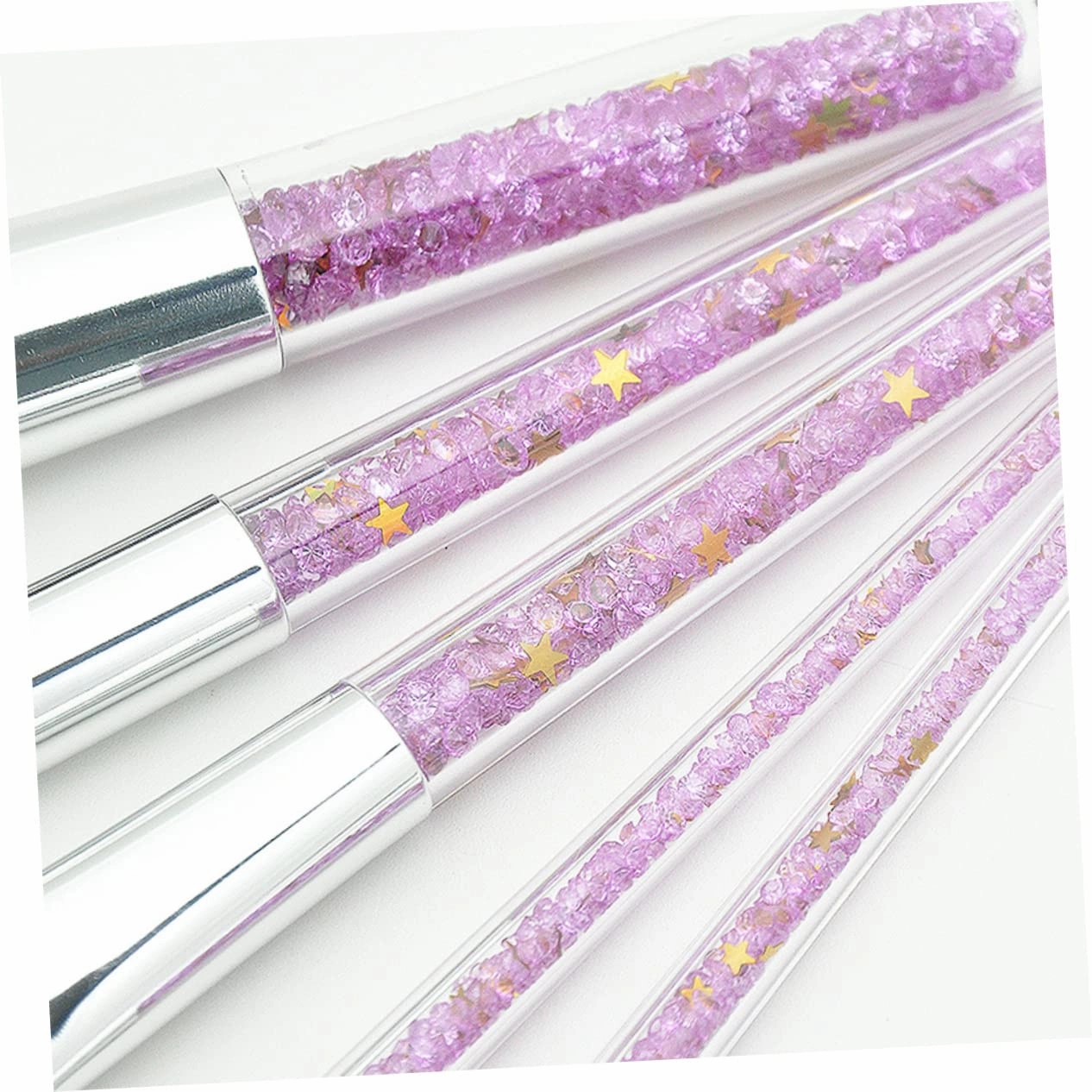 Practical 5-piece Makeup Brush Set Cosmetics Brush Kit Powder Brush Suits for Foundation Eyebrow