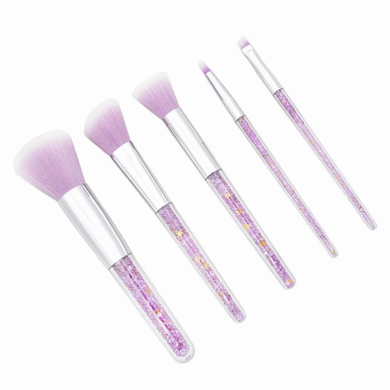 Practical 5-piece Makeup Brush Set Cosmetics Brush Kit Powder Brush Suits for Foundation Eyebrow
