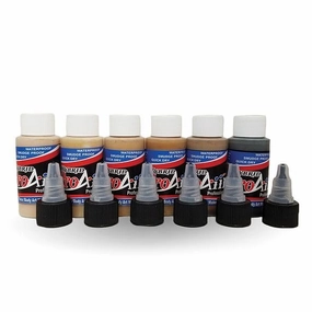 ProAiir Face and Body Painting Makeup - 6 Skin Tone Colors - 1 oz (30ml)