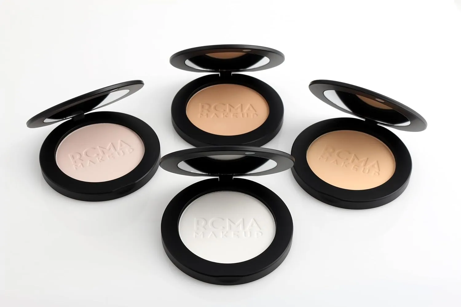 RCMA Makeup Premiere Pressed Powders | Setting Powder | Talc Free | Vegan | Flawless Finish | Lasting Perfection | Professional Makeup (Amber)