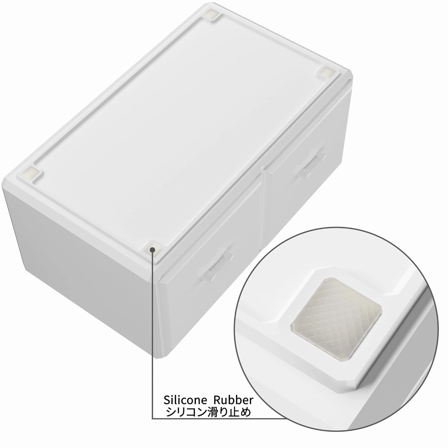Readaeer Makeup Cosmetic Organizer Storage Drawers Display Boxes Case with 12 Drawers (White)