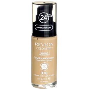 Revlon Colorstay for Combo/Oily Skin Makeup, Natural Tan [330] 1 oz (Pack of 4)