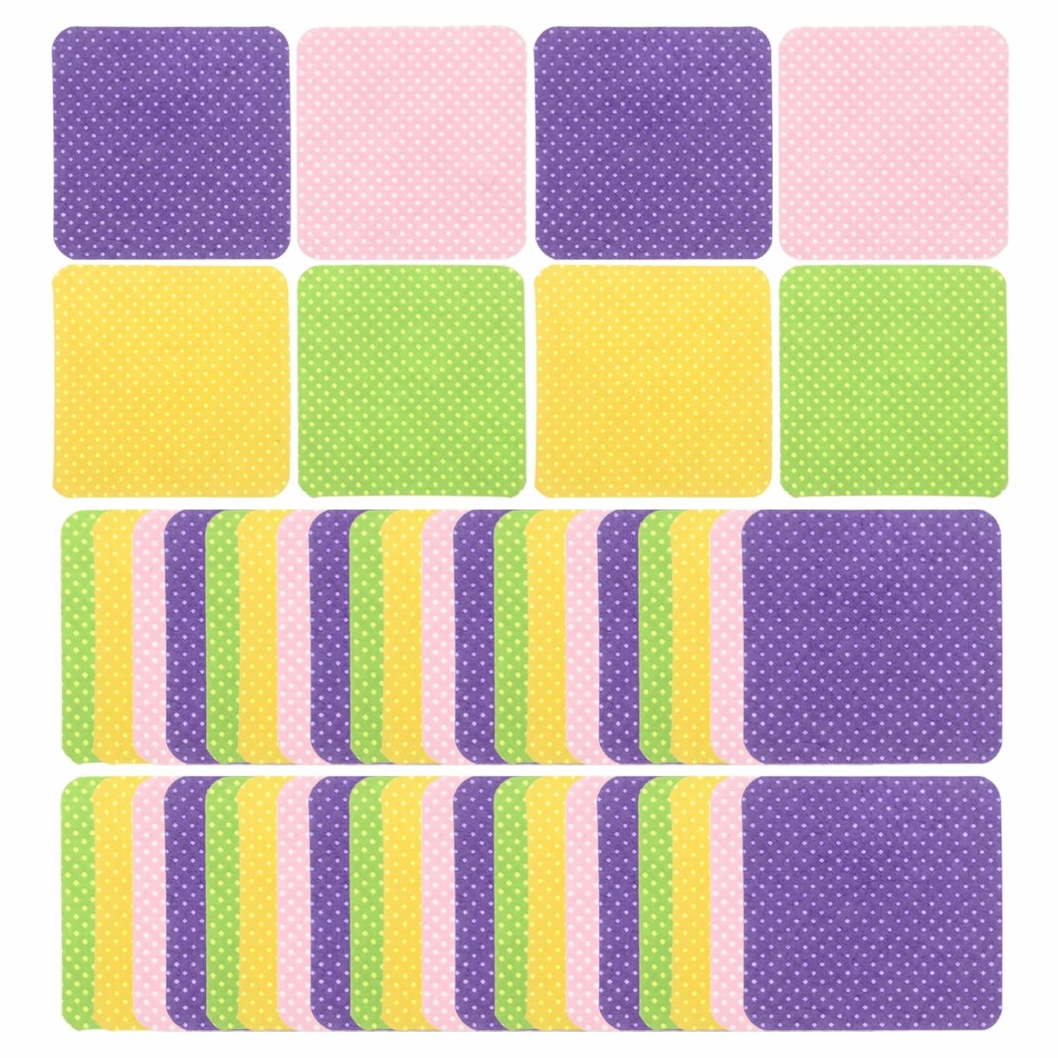 SAFIGLE 4 Bags Nail Polish Remover Pads Soft Makeup Remover Pads Reusable for Eye Makeup Cleaner