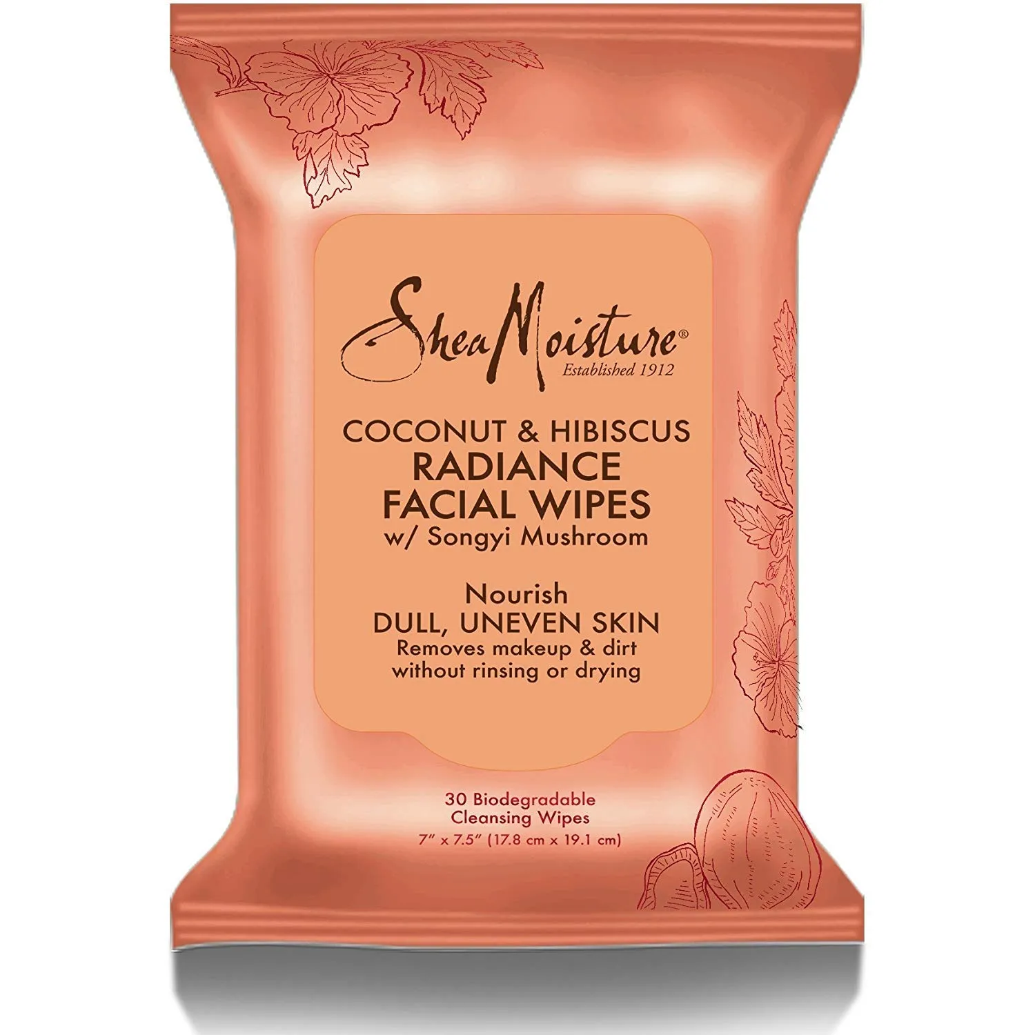 Shea Moisture Coconut & Hibiscus Facial Wipes