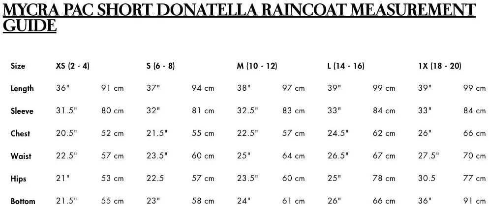 Short Donatella Fashion Travel Raincoat
