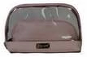 Signare CLEAR TOILETRY BAG SET 2 BAGS - LIGHT MAUVE