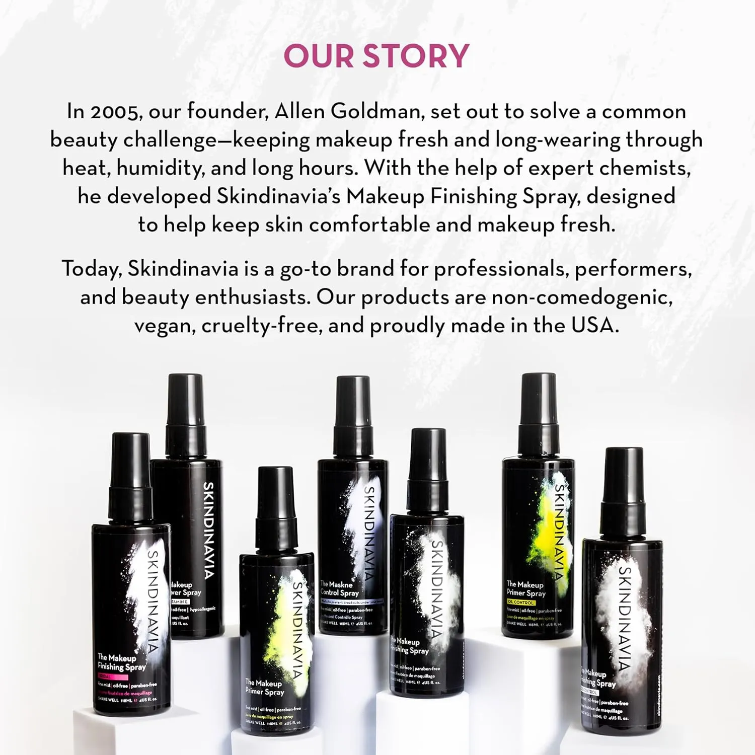Skindinavia The Makeup Finishing Spray, Bridal Makeup Setting Spray, All-Day Wear, Long-Lasting Up to 16  Hours, Heat-Resistant & Waterproof, Wedding Day, Bridal Shower Gift, 4.0 Oz