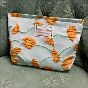 Small Fresh Makeup Bag Double-Layer Portable Travel Storage Bag Large Capacity Toiletry Bag