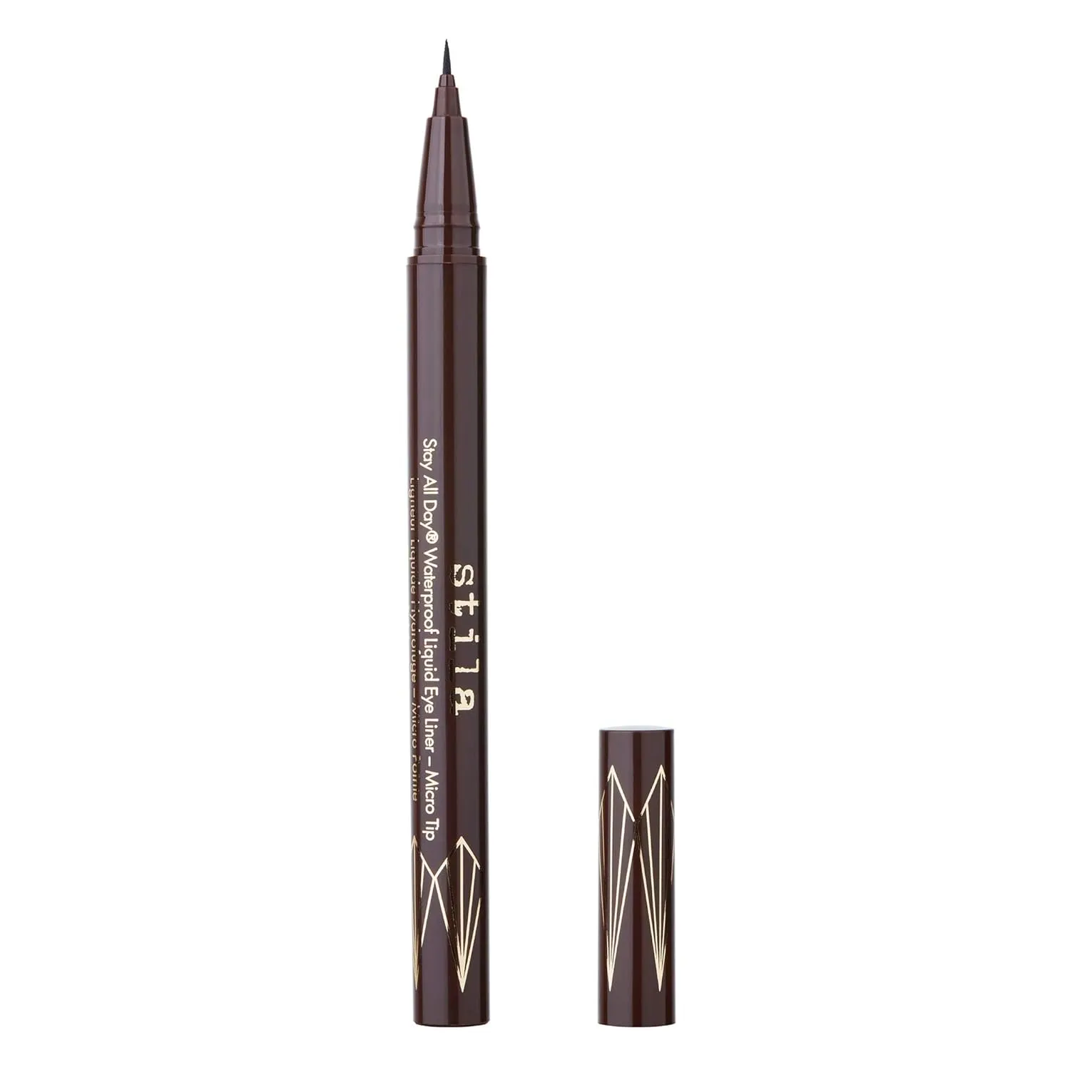 stila Waterproof Liquid Eye Liner, Stay All Day Makeup with Fine Brush Tip Lasting Satin Finish, Smudge-Proof & Transfer-Resistant