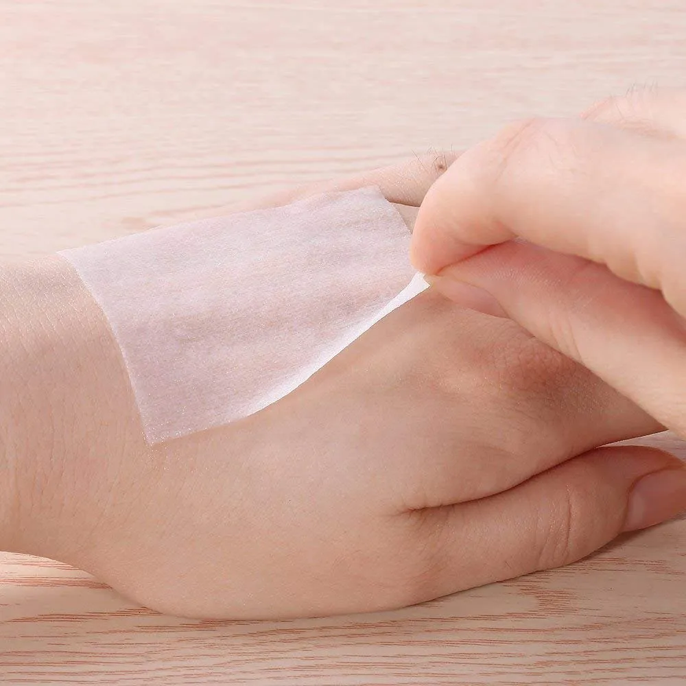 Super Thin Cotton Wool Square Facial Pads Cotton Pad Remover Cotton for Facial Cleansing Makeup Removal Finger