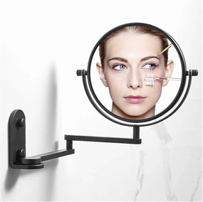 Tabletop Mirror Bathroom Mirror Extending 6/8 Inches Cosmetic Wall Mounted Make Up Mirror Shaving Bathroom Mirror 7X Magnification Cosmetic Mirror