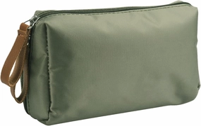 Travel Makeup Bag, Small Makeup Bag, Multifunction Makeup Bag With Multiple Compartments, Waterproof Nylon, Durable Zipper, Large Capacity, Daily Use, Cosmetic Bag For Women (Green)