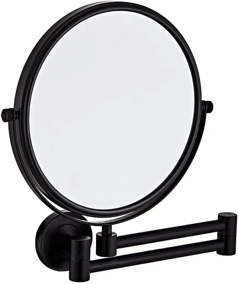 Vanity Mirror, Wall Mounted Makeup Mirror with 10X Magnification, 8 Inch Double Sided Vanity Magnifying Mirror, Cosmetic Mirror Shaving Mirror for Bathroom Gold