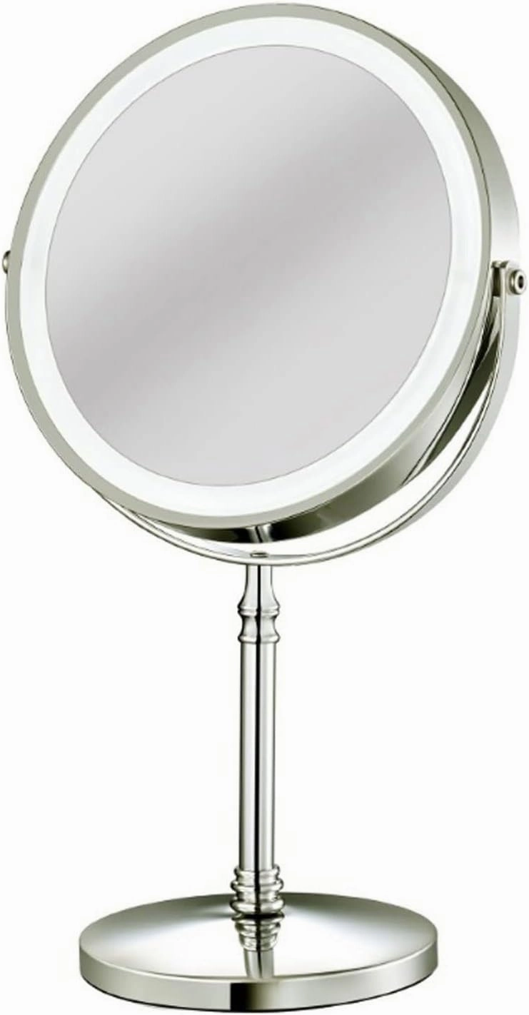 Vanity Mirror 1pc Double-Sided Desktop Makeup Mirror Metal Magnifying Desktop Small Mirror