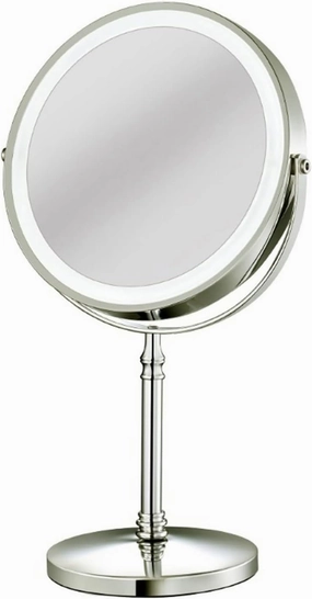 Vanity Mirror 1pc Double-Sided Desktop Makeup Mirror Metal Magnifying Desktop Small Mirror